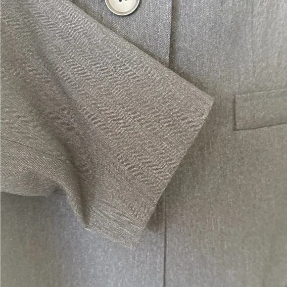 Le Suit Navy Blue Herringbone Two-piece Suit blazer and trousers New with tags - Picture 8 of 14